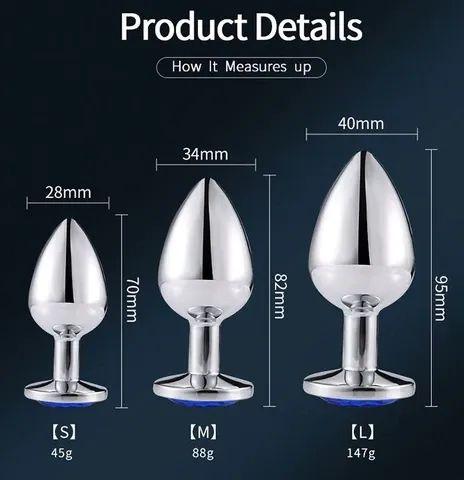 Luxury Stainless Steel Anal Butt Plug - Lusty Age