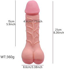 Double Function Hollow Penis Sleeve And Soft Realistic Dildo - Lusty Age