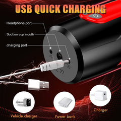 Electric Magnetic Automatic Telescopic Male Masturbator Cup