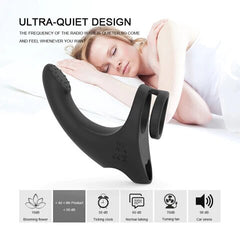 9 Modes Vibrating Penis Massager Ring Dildo Vibrator