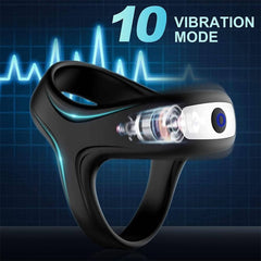 Vibrating Penis Ring for Men Erection Support