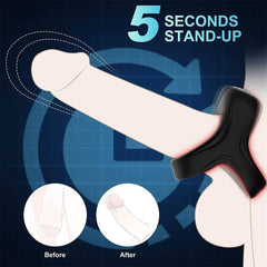 Vibrating Penis Ring for Men Erection Support