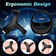 Vibrating Penis Ring for Men Erection Support