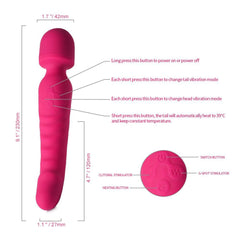 Heating Av Wand Waterproof Vibrator - Lusty Age