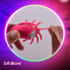 Rotation Oral Tongue Licking Penis Vibrating Ring G-spot Massager - Lusty Age