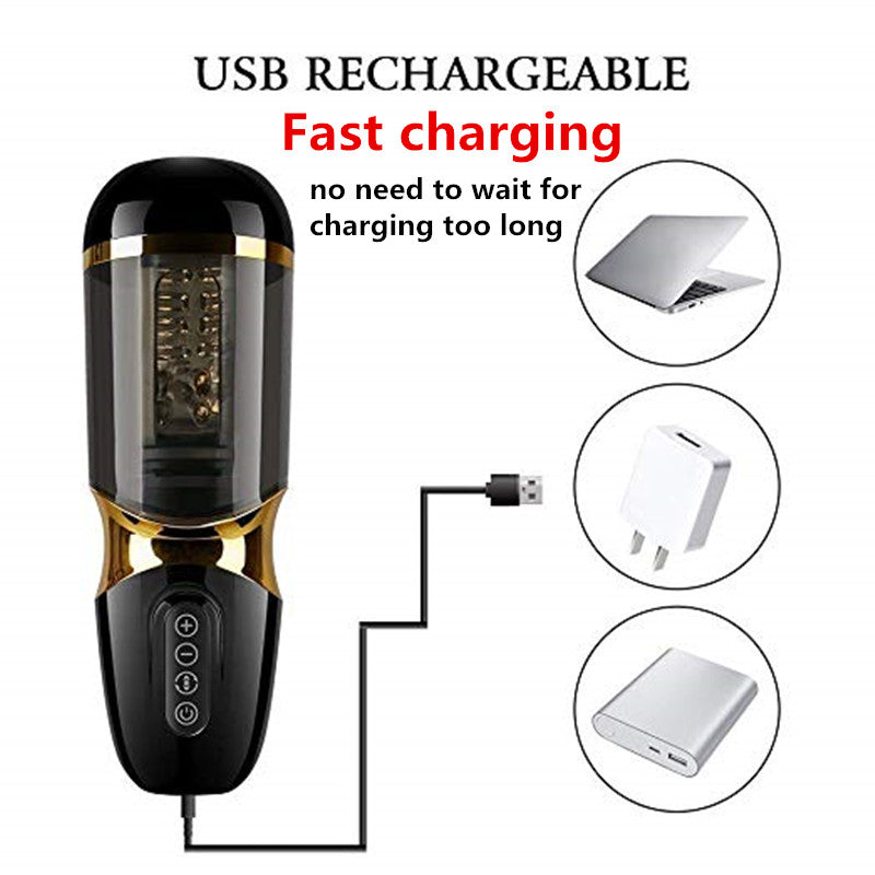 Automatic Piston Rotating Sucking Male Masturbator Cup - Lusty Age