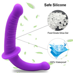 Lesbian Double Penetration Strapless Dildo - Lusty Age