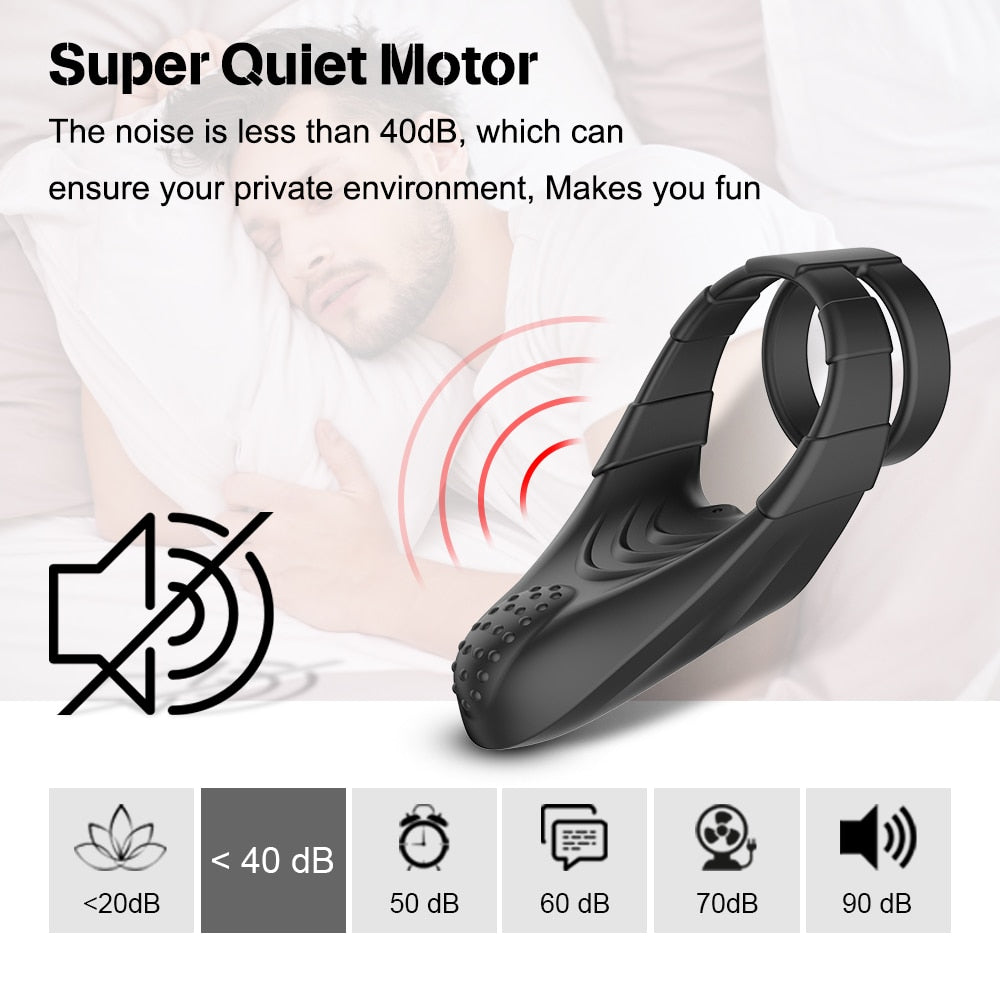 Double Penis Ring Vibrator with Taint Teaser - Lusty Age