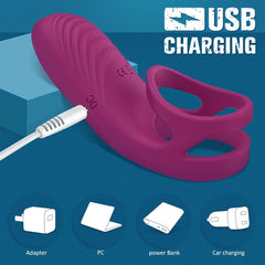 Couples Vibrating Penis Ring - Lusty Age