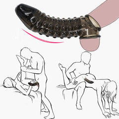 Silicone Reusable Penis Sleeve - Lusty Age