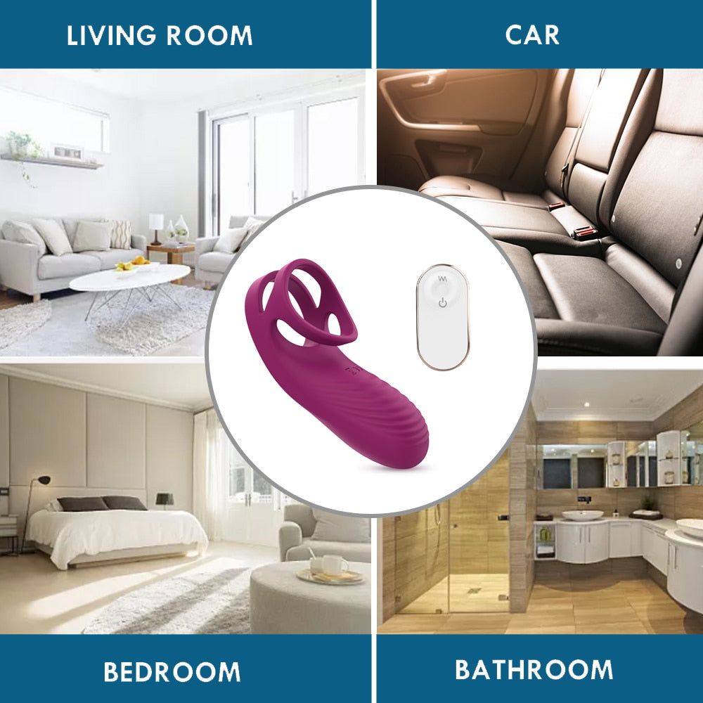 Couples Vibrating Penis Ring - Lusty Age