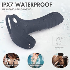 Elastic Delay Vibrating Cock Ring Stretchy Intense Clit Stimulation Vibrator - Lusty Age