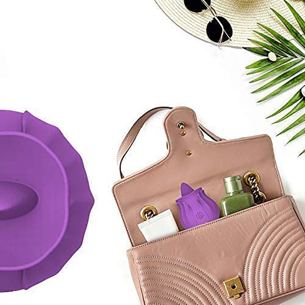 Rose Clitoris Stimulator Nipple Tongue Licking Vibrator - Lusty Age
