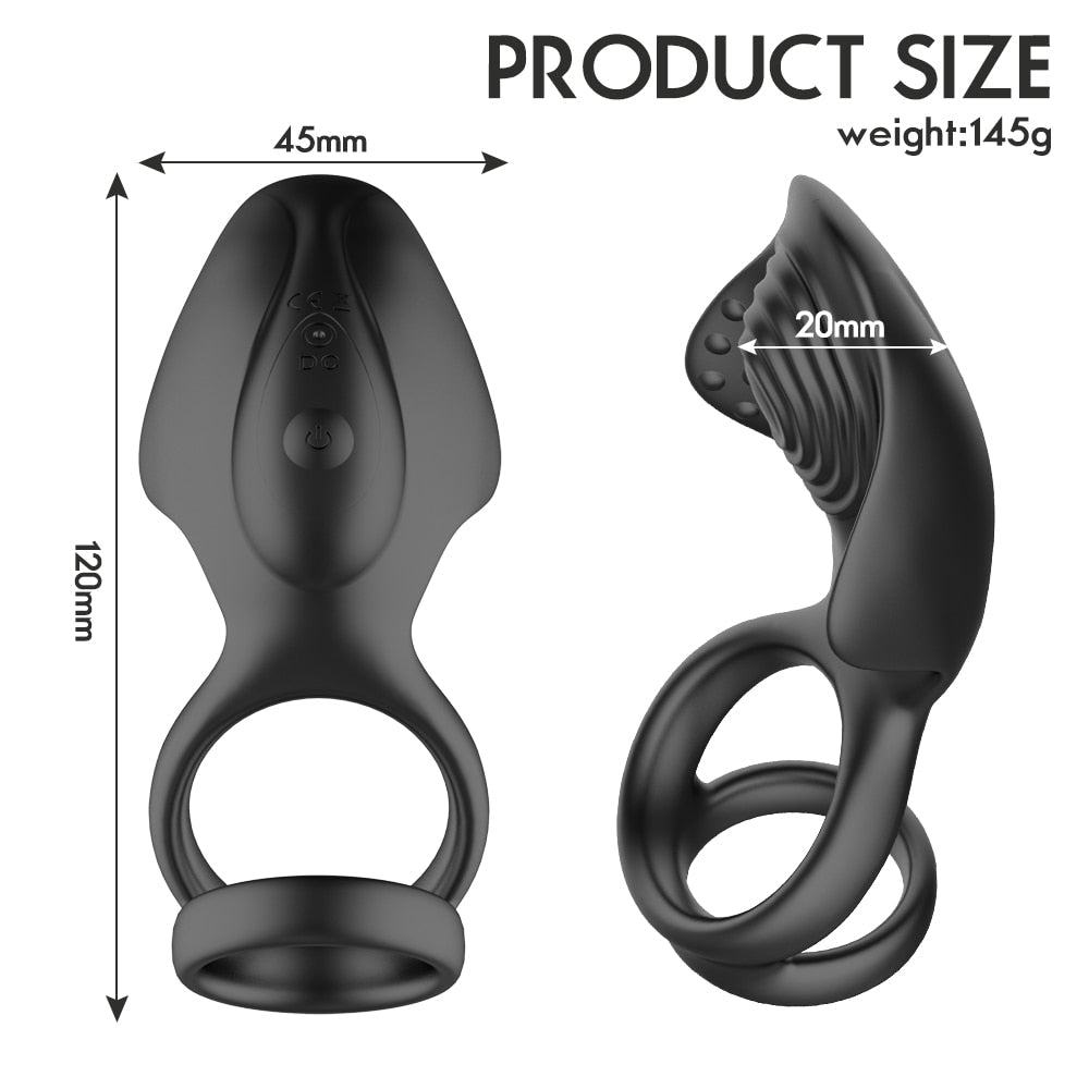 Testicle Vibrator for Men Penis Massager Ring Dildo - Lusty Age