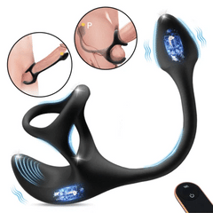 AlphaPlug Prostate Massager for Men with Vibrating Cock Ring