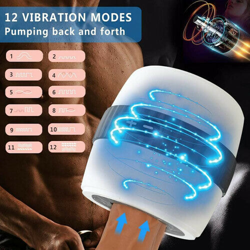 Magic Masturbator Cup - 12 Speed Vibrations