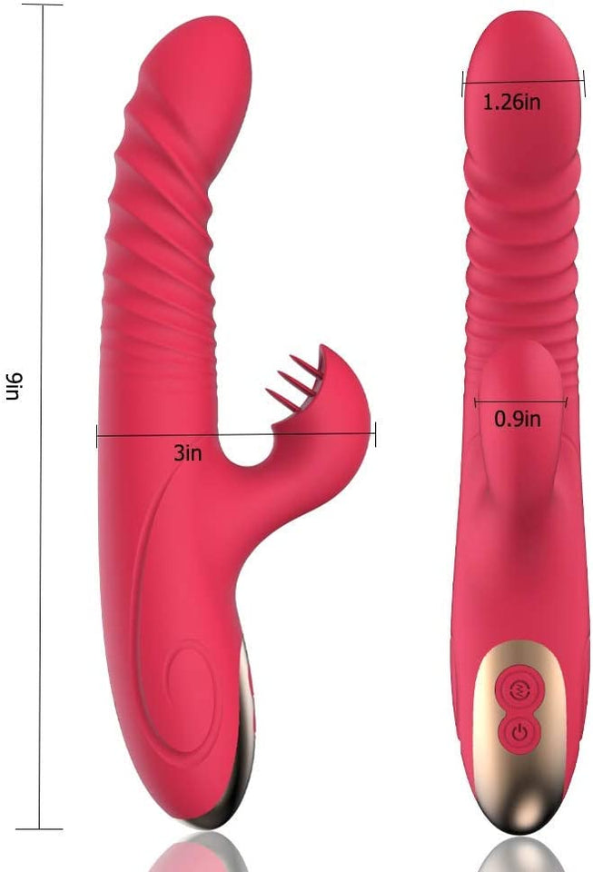 Dildo Heating G Spot Dual Vibrator