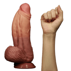 10 inch Dual-Layered Silicone Nature Huge Dildo