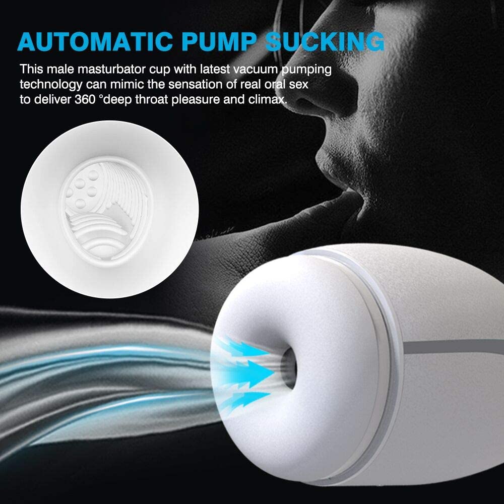 Stroker with Suction & Vibration Heating for Men Masturbation - Lusty Age