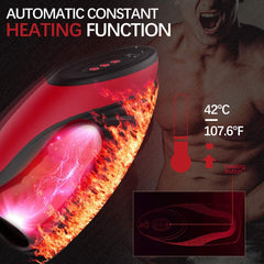 6 Powerful Pinch Sucking and 9 Vibrating Modes Male Masturbator Cup - Lusty Age