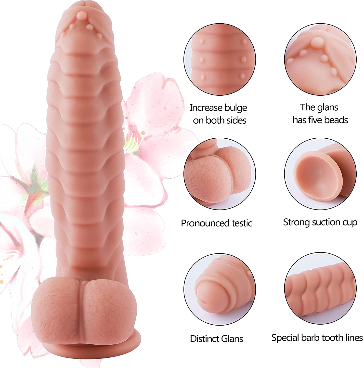 Women G Spot Pleasure Dildo With Beads - Lusty Age