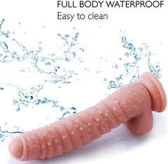 Women G Spot Pleasure Dildo With Beads - Lusty Age