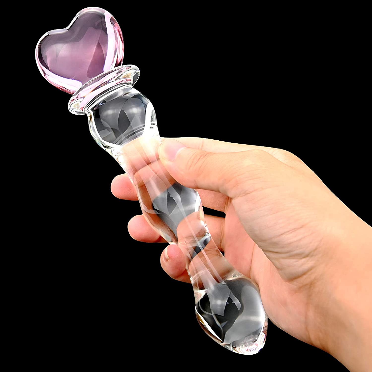 Crystal Glass Pleasure Wand Dildo - Lusty Age