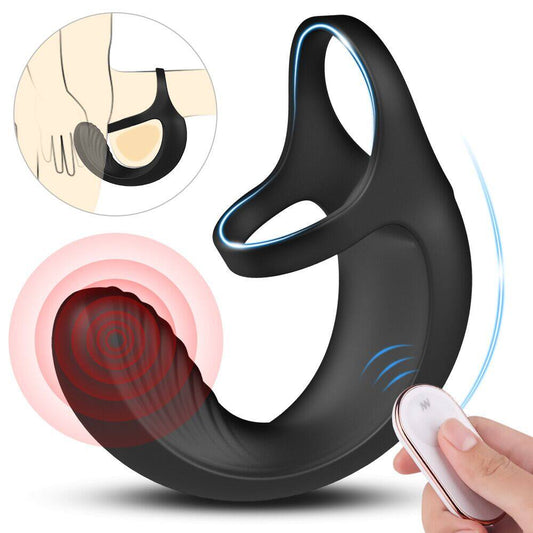 9 Mode Vibrating Penis Massager Ring Dildo Vibrator - Lusty Age