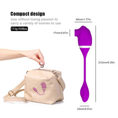 2 in 1 G-spot Stimulate and Clit Suction Vibrator - Lusty Age