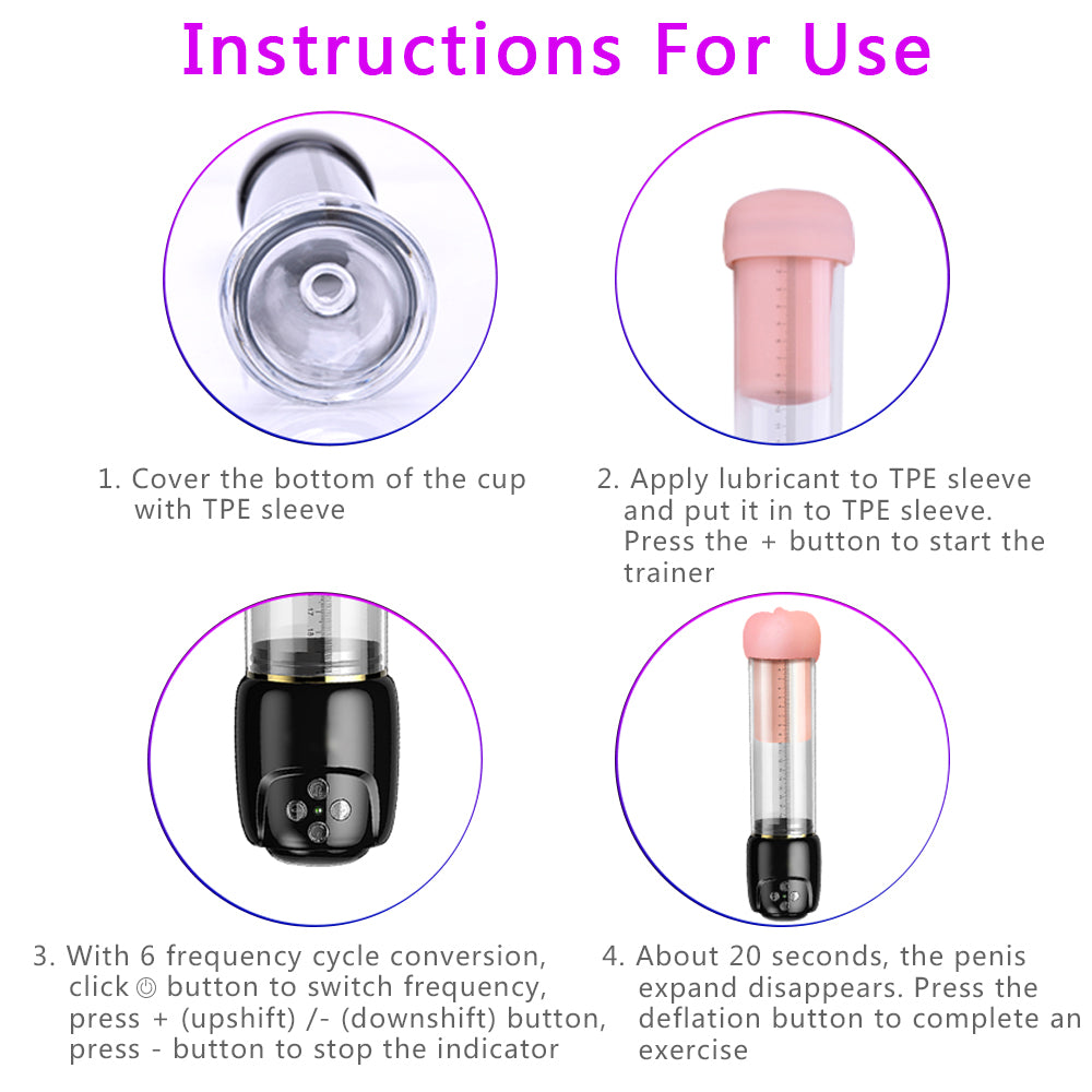 Automatic Penis Enlargement Vibrator & Male Mastubator - Lusty Age