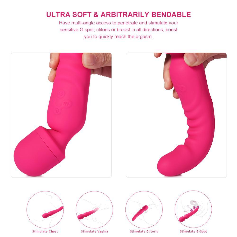 Heating Av Wand Waterproof Vibrator - Lusty Age