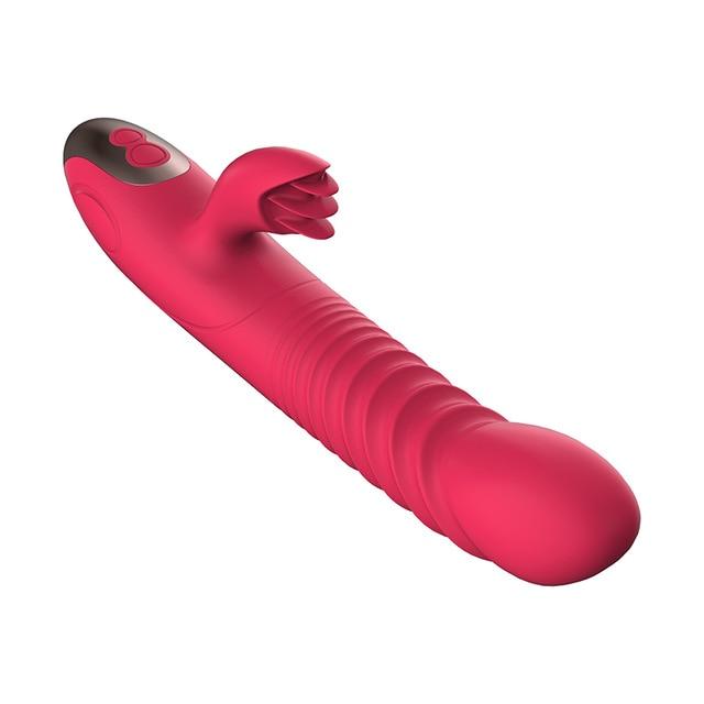 Dildo Heating G Spot Dual Vibrator - Lusty Age