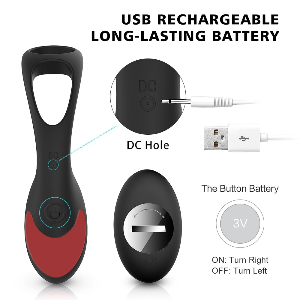 3 in 1 Remote Controlled Vibrating Prostate Massager - Lusty Age