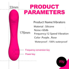 12 Modes Rechargeable G-spot Vibrator - Lusty Age