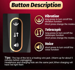 Automatic Telescopic Piston Male Masturbator - Lusty Age