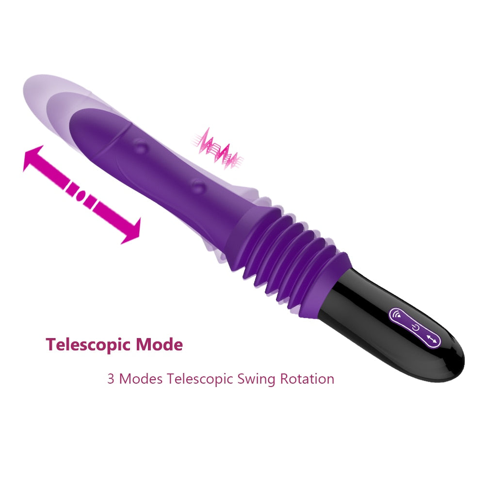 Automatic Female Stretching Sex Machine Vibrator - Lusty Age