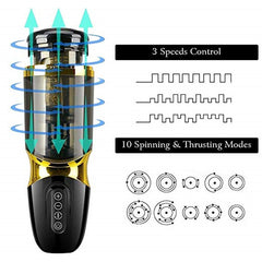 Automatic Piston Rotating Sucking Male Masturbator Cup - Lusty Age