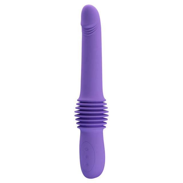 3 Speeds Telescopic  Vagina G-Spot Vibrator - Lusty Age