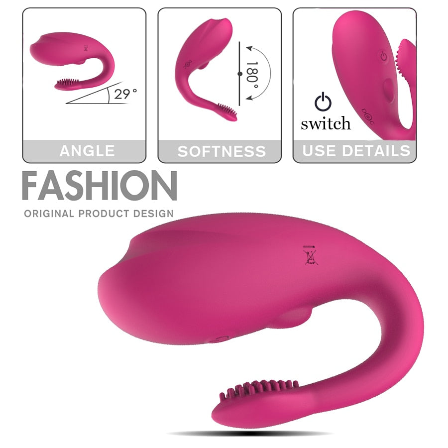 Wireless  Double Vibrators Sex Toy For Woman - Lusty Age