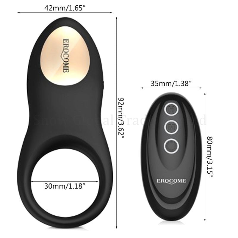 8 Vibration Modes Wireless Remote Control Penis Ring - Lusty Age