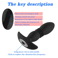 3 Folds Thrusting Vibration Butt Plug & Prostate Massager - Lusty Age