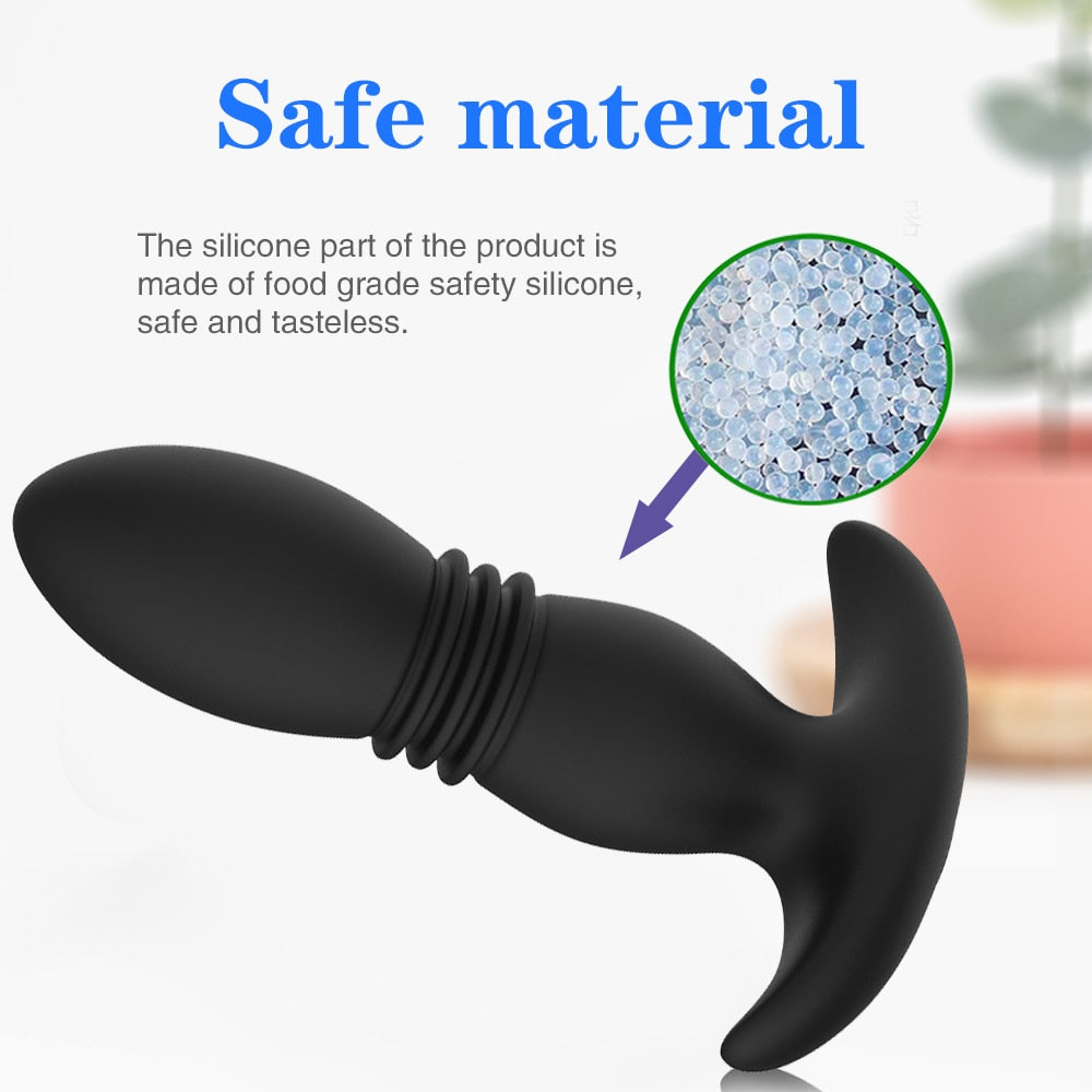 3 Folds Thrusting Vibration Butt Plug & Prostate Massager - Lusty Age