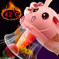 Rabbit Breast Tongue Licking Sucking Heating  Vibrator - Lusty Age
