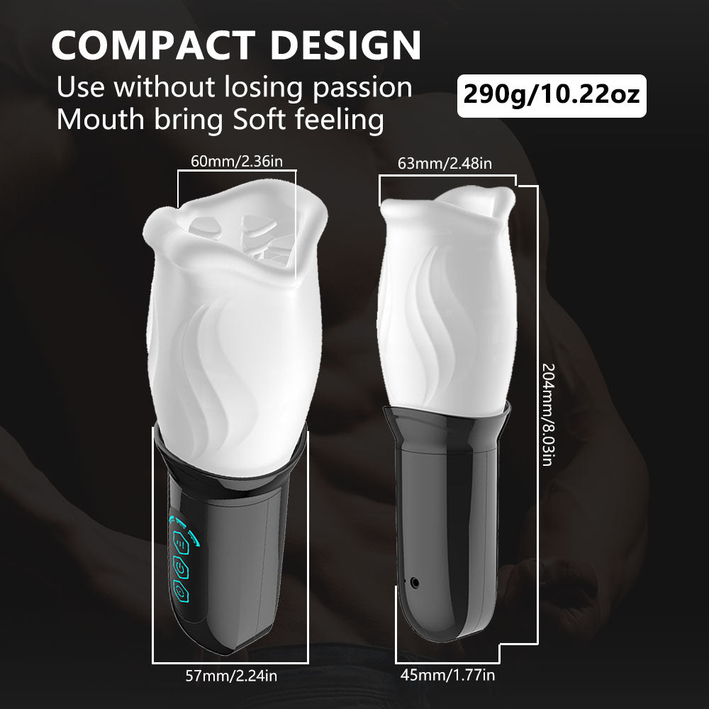 Bare Sleeve 4-Frequncy Rotation 3 Speeds Oral Sex Masturbation Cup - Lusty Age