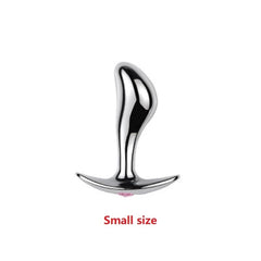 Unisex metal anal beads butt plug - Lusty Age