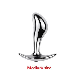 Unisex metal anal beads butt plug - Lusty Age