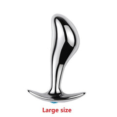 Unisex metal anal beads butt plug - Lusty Age