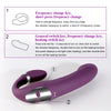 Heating Dildo Vibrator for G-Spot & Clitoral Stimulation - Lusty Age