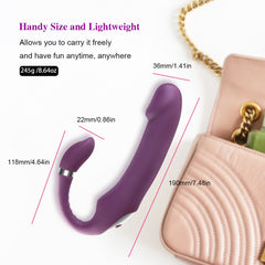 Heating Dildo Vibrator for G-Spot & Clitoral Stimulation - Lusty Age