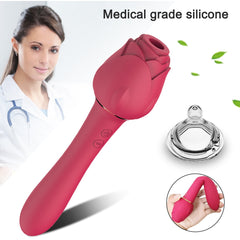 Powerful Rose Vibrator For Women Clitoris Nipple Clit Sucker - Lusty Age